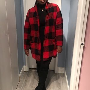 RED PLAID LUMBERJACK JACKET